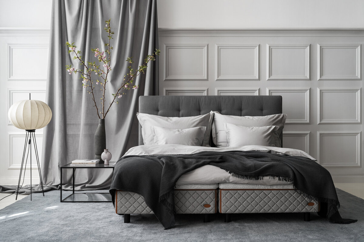 Simmons is a well known name in the mattress industry, recognised for their use of pocketed coil technology designed to reduce motion transfer. This innovation allows couples to sleep undisturbed, making Simmons a solid option for those who prioritise motion isolation. However, Simmons beds may not provide the same level of support and comfort as Duxiana. While Simmons offers firmness options and targeted support, Duxiana's DUX spring system provides far superior ergonomic support, promoting correct spinal alignment and a more profound sleep experience. Additionally, Simmons mattresses generally lack the level of eco-friendly materials that Duxiana beds employ, making Duxiana a more sustainable and long lasting choice.
