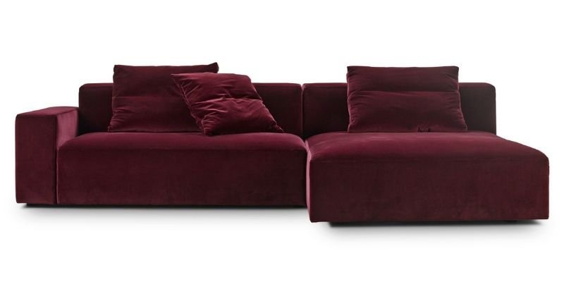 Sofa design Block Eilersen in maroon