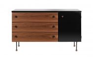 GUBI 62 Sideboard with American Walnut and Black Gloss - Danish Design Co Singapore
