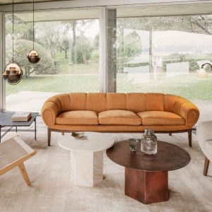 Gubi Croissant Sofa in Leather - Danish Design Co Singapore