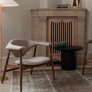 Masculo Lounge Chair - Gubi 9602 Floor Lamp - Danish Design Co Singapore