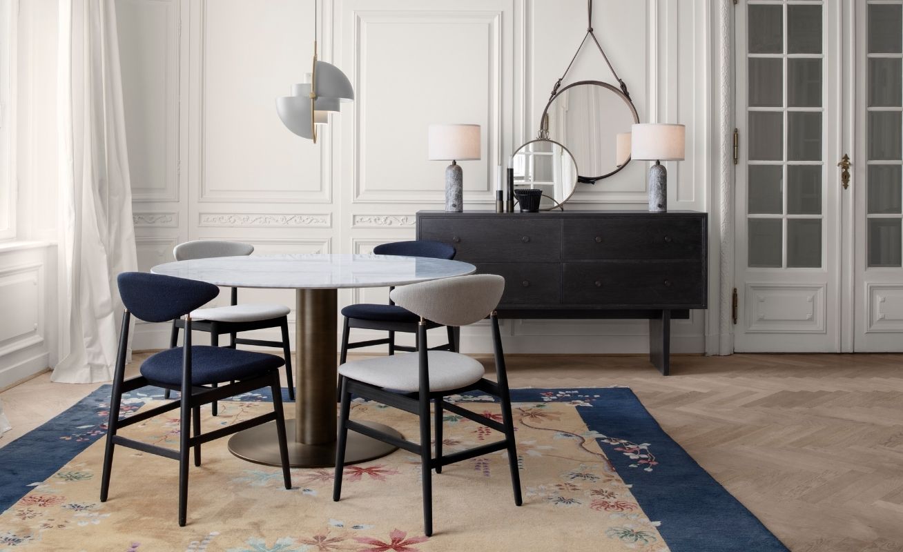 dining chairs designed by Gubi for GamFratesi