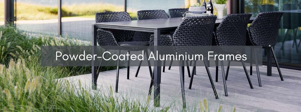 Cane Line Outdoor Furniture Powder coated aluminium Frame- Product care at Danish Design Co