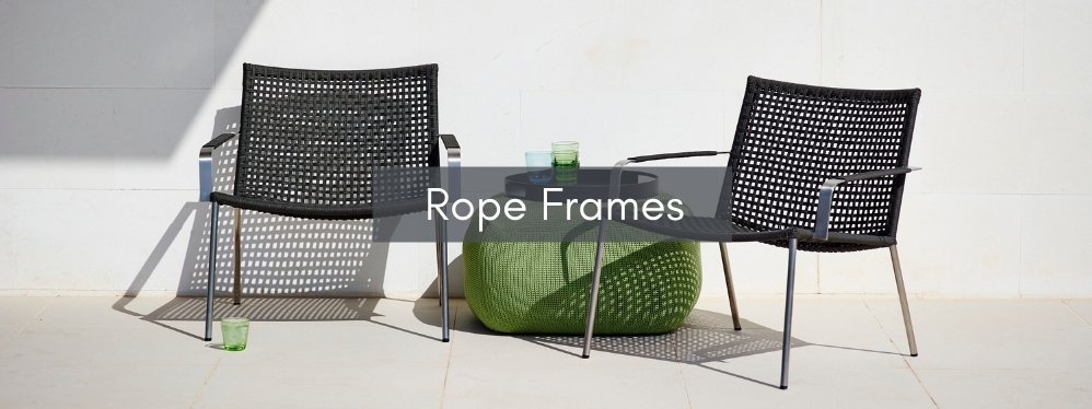 Cane Line Outdoor Furniture Rope Frame- Product care at Danish Design Co