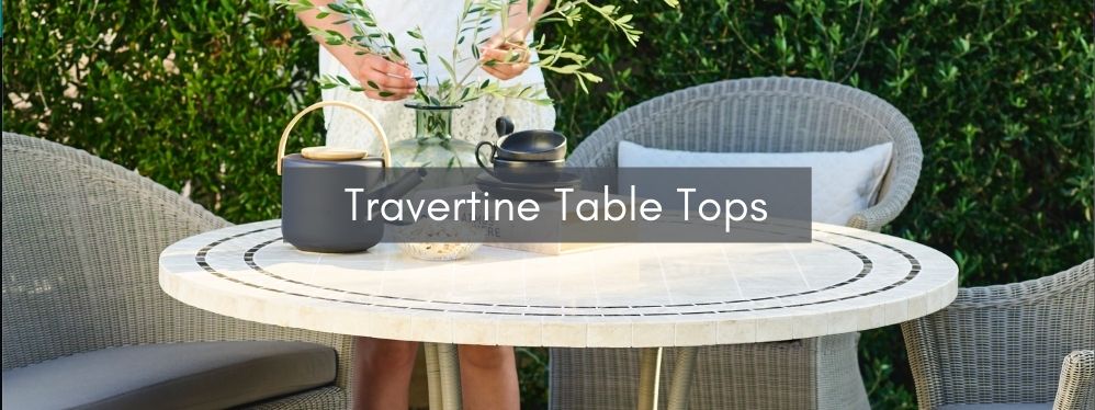 Cane Line Outdoor Furniture Travertine Table Tops - Product care at Danish Design Co