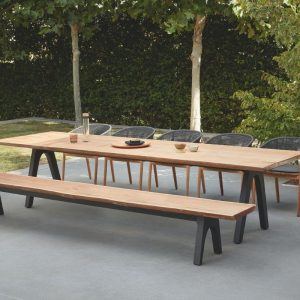 Diphano Pure Outdoor Dining Bench teak- Danish Design Co Singapore