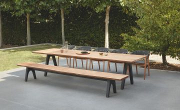 Diphano Pure Outdoor Dining Bench teak- Danish Design Co Singapore
