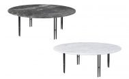 IOI Coffee Table White Carrara Marble and Chrome Legs - Danish Design Co Singapore