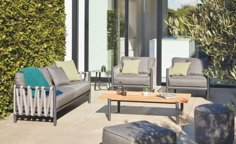 patio furniture with lounger