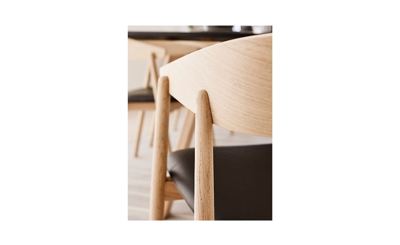 Andersen AC2 Dining Chair oak with brown cushion - Danish Design Co Singapore