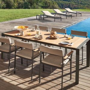 Diphano Alexa Teak Outdoor Expandable Table - Danish Design Co Singapore