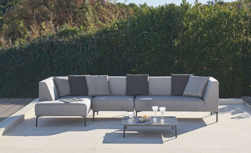 grey coffee table outdoor