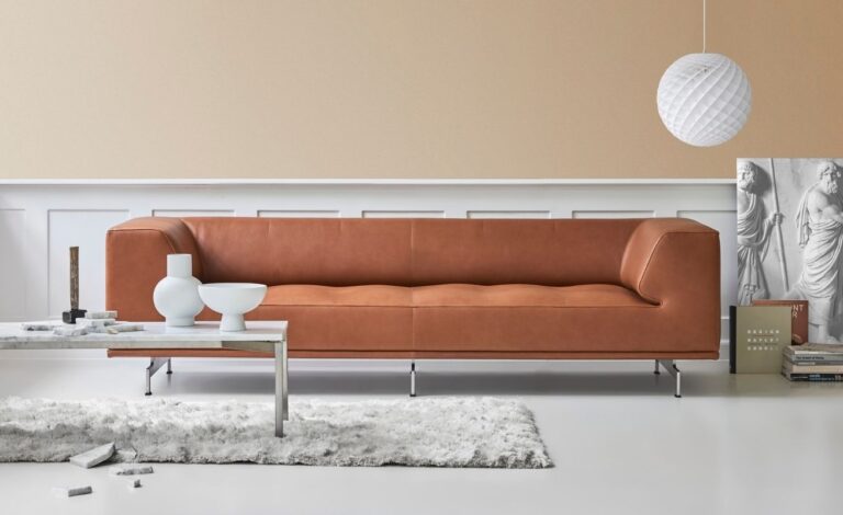 Erik Jorgensen Delphi Leather Sofa - Danish Design Co Singapore