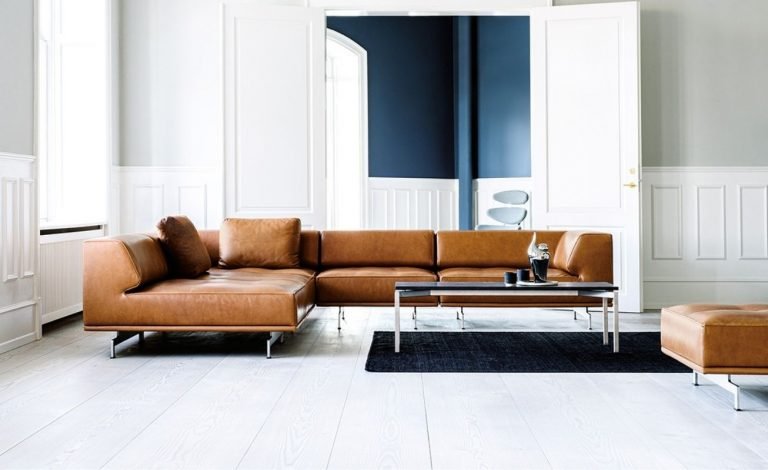 Erik jorgensen delphi leather sofa - Danish design co