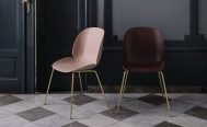 Gubi Un Upholstered Beetle Dining Chair Metal - Danish Design Co Singapore