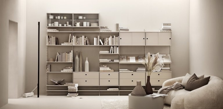 Home styling service at Danish Design - String System storage