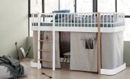 Oliver Furniture Kids Wood Low Loft Bed