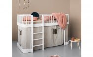 Oliver Furniture Wood Collection Classic Kids Low Loft Bed