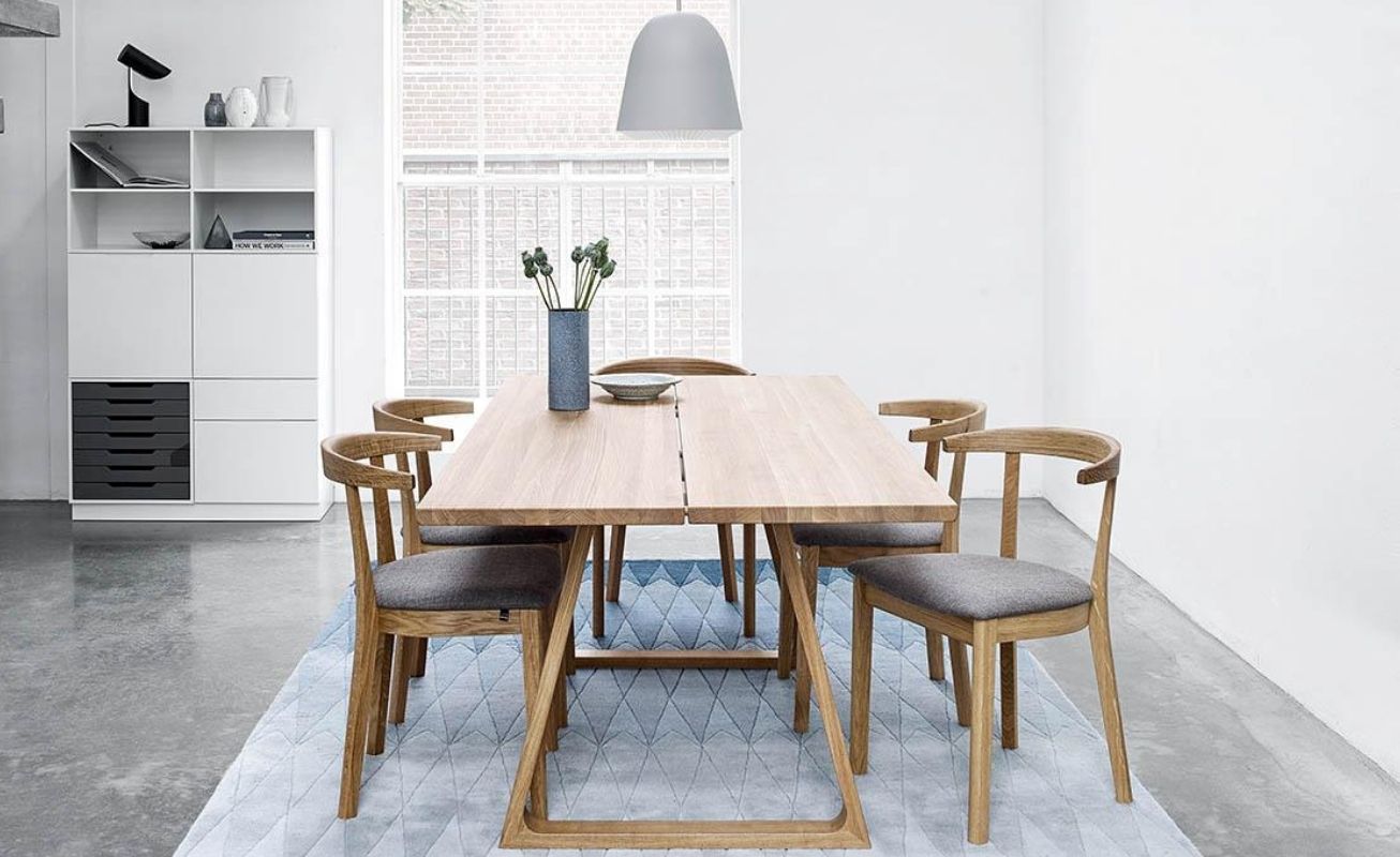 sm105 extendable dining table - danish design co