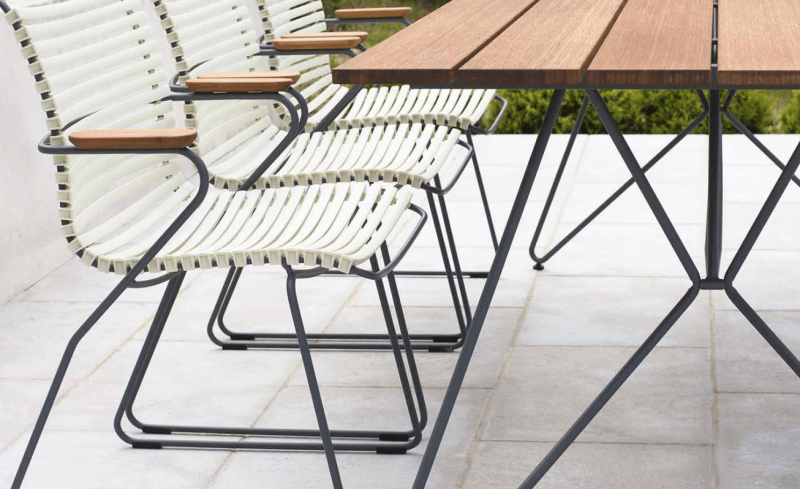 bamboo outdoor dining table