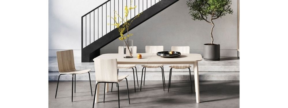 epic dining table misty grey - danish design co singapore