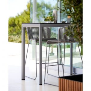 Moments Outdoor Bar Chair with Grey Rope Danish Design Co Singapore