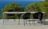 Core Outdoor Dining Table - in Taupe Aluminium Frame - Danish Design Co Singapore