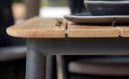 Core Outdoor Dining Table - Close up of Taupe Aluminium Frame - Danish Design Co Singapore