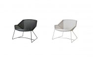 Breeze Outdoor Lounge Chair in Black and White Grey Cane-line Weave - Danish Design Co Singapore