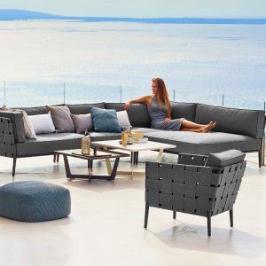Conic Outdoor Lounge Chair and Sofa in Grey Danish Design Co Singapore