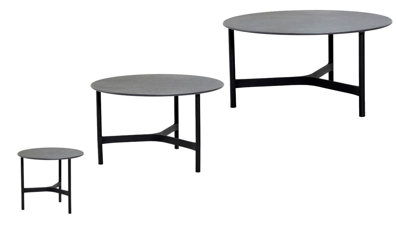 Twist Outdoor Coffee Table - Circular Size options - Danish Design Co Singaporein Lava Grey