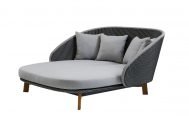 Cane-line Peacock Daybed, dark grey and light grey - Danish Design Co Singapore