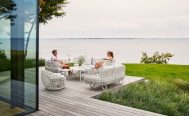 Nest outdoor furniture in Cane-line Weave White - Danish Design Co Singapore