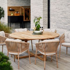 Endless Circle Teak Outdoor Dining Table Danish Design Co Singapore