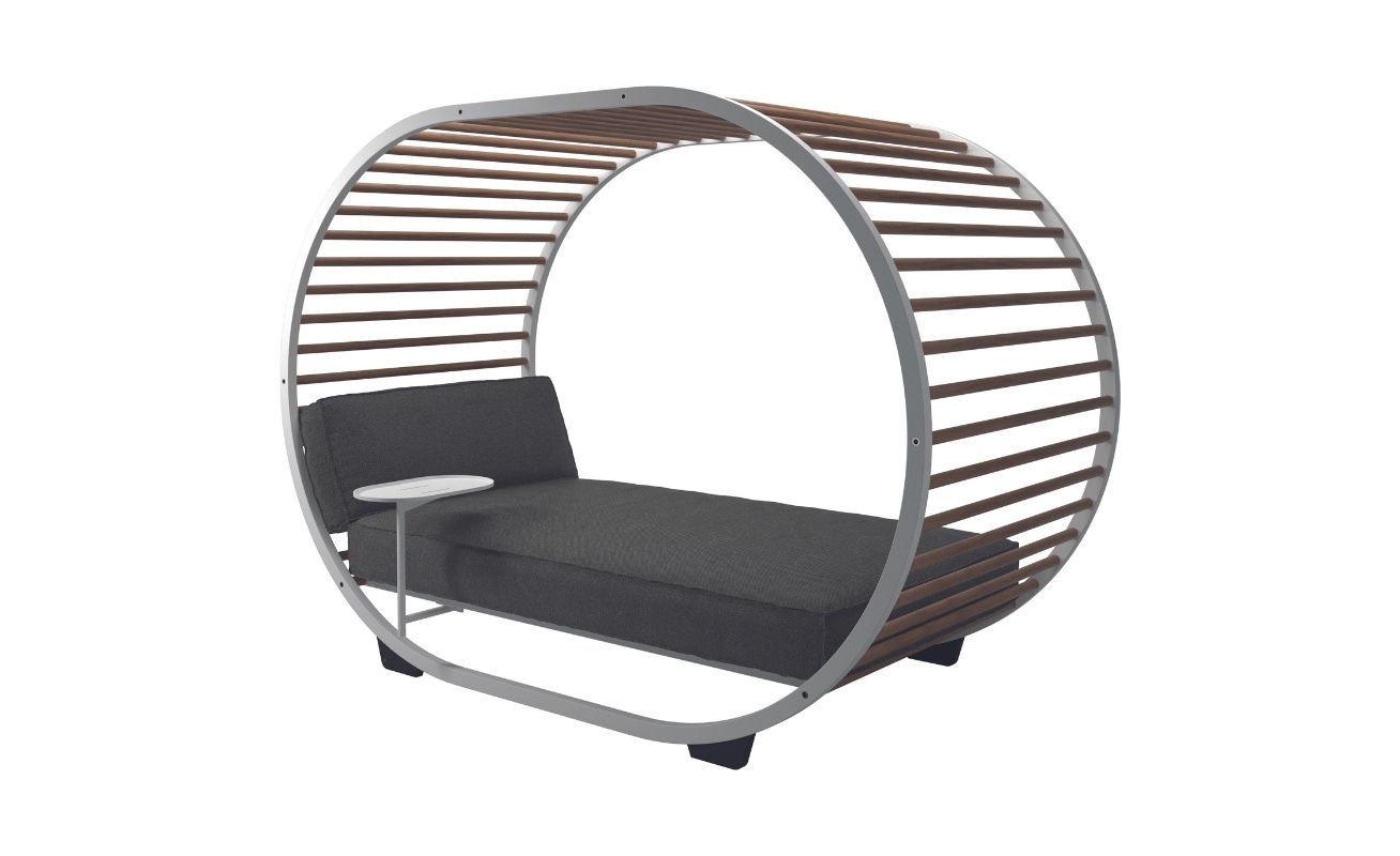 Gloster Cradle Outdoor Daybed in a White Frame - Danish Design Co Singapore
