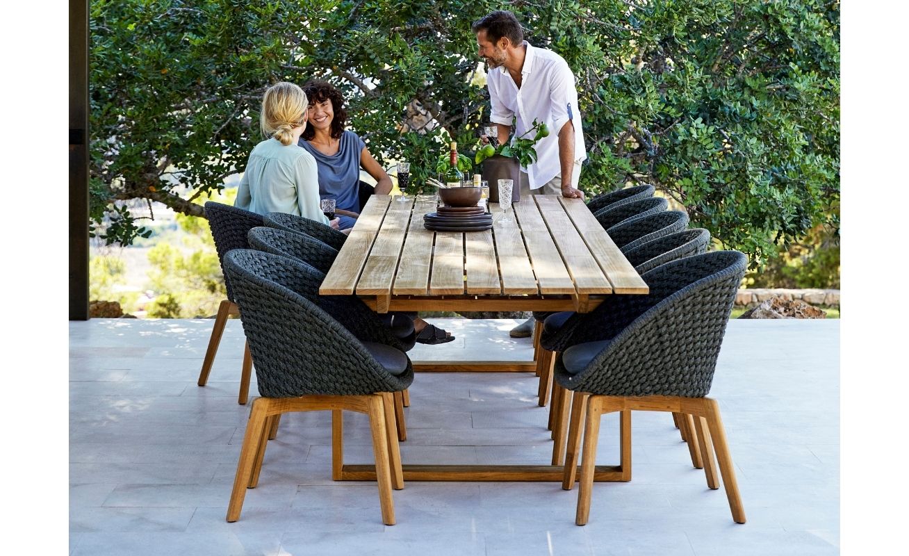 Endless Rectangle Teak Outdoor Dining Table Danish Design Co Singapore