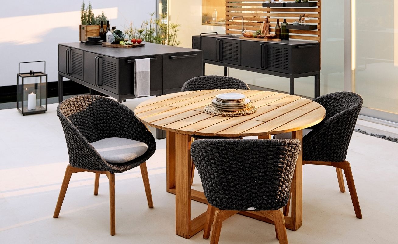Endless Circle Teak Outdoor Dining Table Danish Design Co Singapore