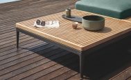 Grid Outdoor Square Coffee Table in Teak - Danish Design Co Singapore