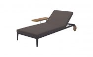 Charcoal Grid Outdoor Lounger With Meteor Frame - Danish Design Co Singapore