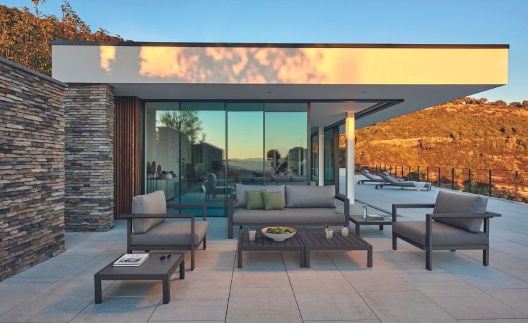 Diphano Cube Outdoor Sofa Set in Lava