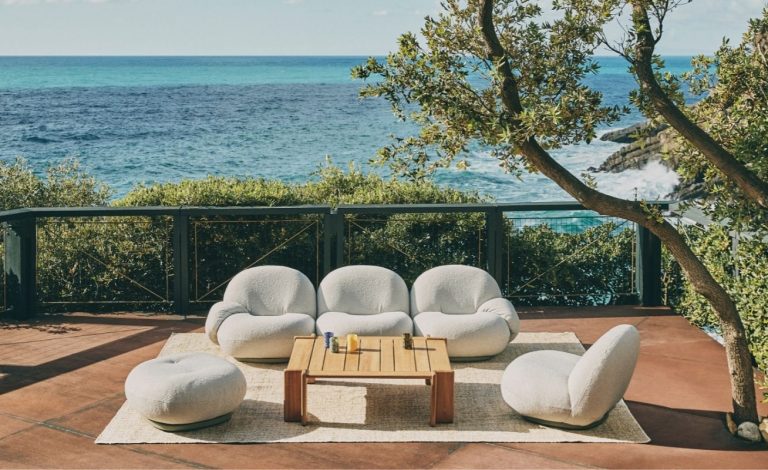 Gubi Pacha Outdoor Sofa with Armrests