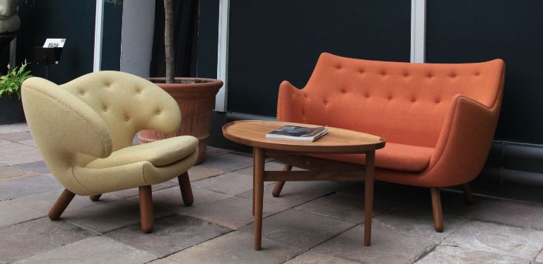 Poet Sofa and Pelican Chair Alt Colour Fredericia, Danish design Co Singapore