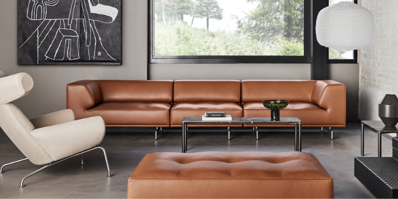 Delphi leather sofa fredericia - danish design co singapore