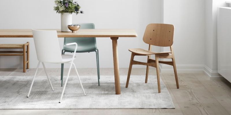 mismatch dining chair and table - danish design co singapore