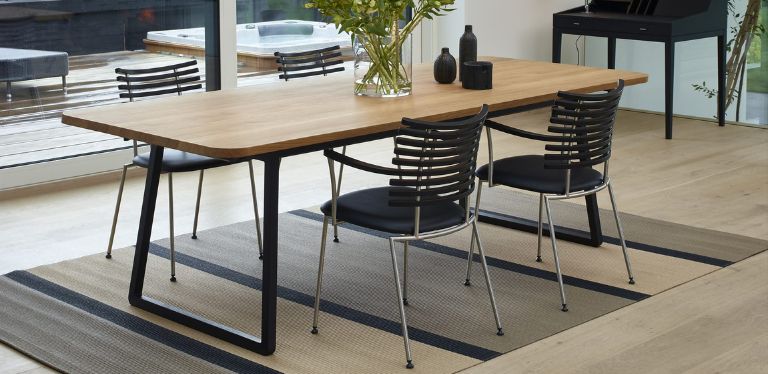 twist extendable dining table by naver - danish design co singapore