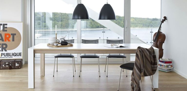 gm7700 extending dining table by naver - danish design co singapore