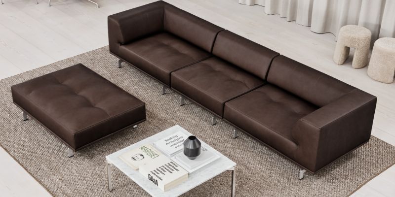 delphi leather sofa by fredericia - danish design co singapore