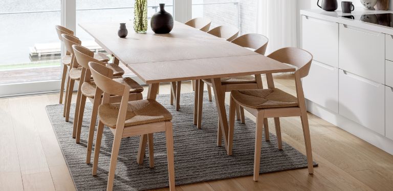 extendable dining tably by skovby - danish design co singapore