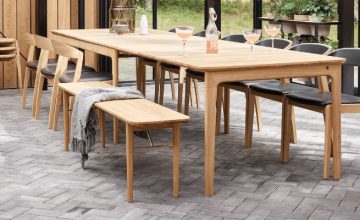 scandinavian extendable dining table - danish design co singapore