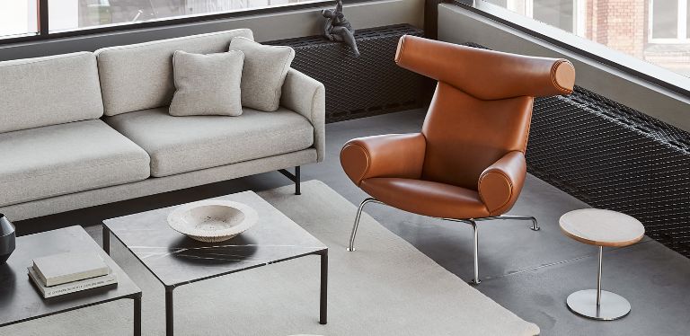 ox lounge chair by fredericia living room furniture - danish design co singapore